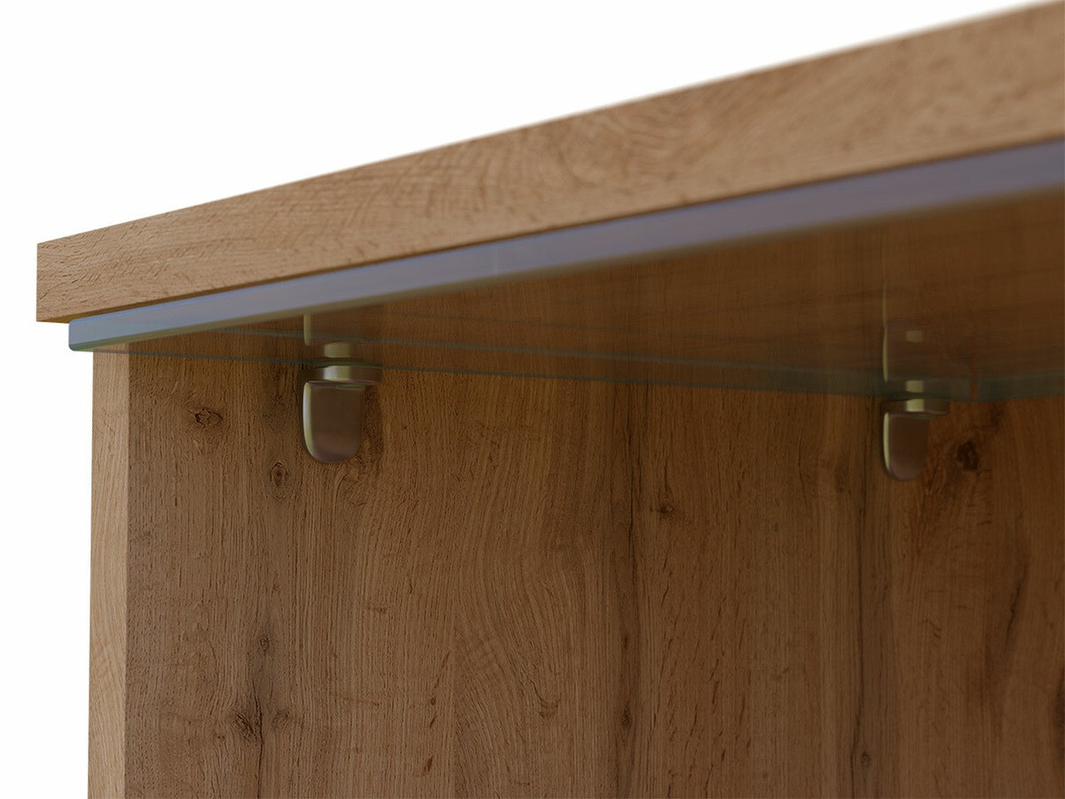 TV staliukas Scientia (Votan ąžuolas + Blizgi balta)
