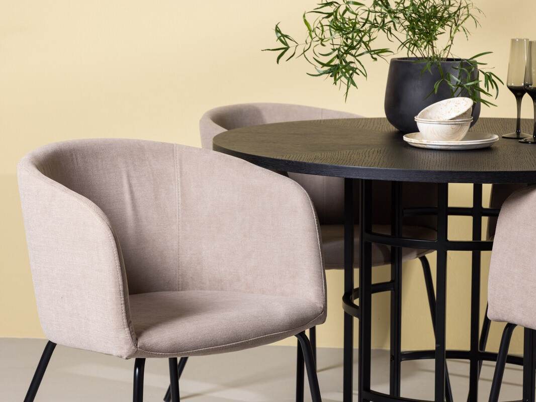 Valgomojo komplektas Dallas 3972 (Juoda)