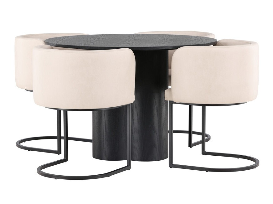Valgomojo komplektas Dallas 3986 (Juoda)