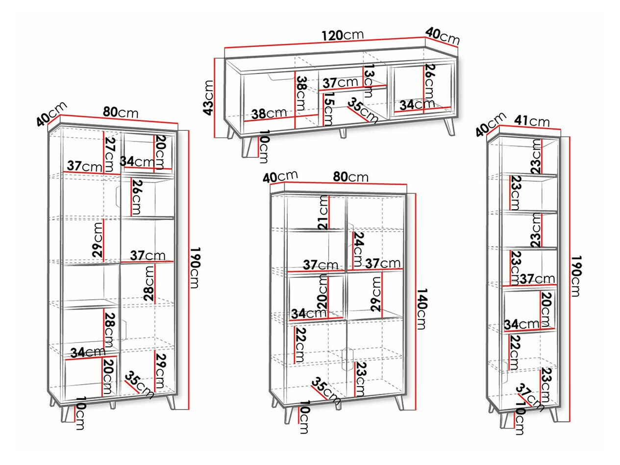 Svetainės komplektas Domvera 115
