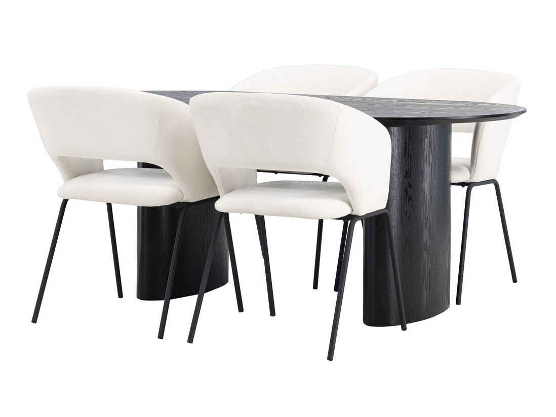 Valgomojo komplektas Dallas 3993 (Juoda)