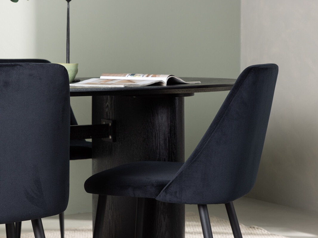 Valgomojo komplektas Dallas 3995 (Juoda)