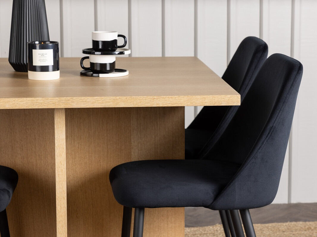 Valgomojo komplektas Dallas 4005 (Juoda)