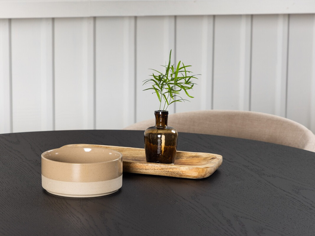 Valgomojo komplektas Dallas 4006 (Smėlinė + Juoda)