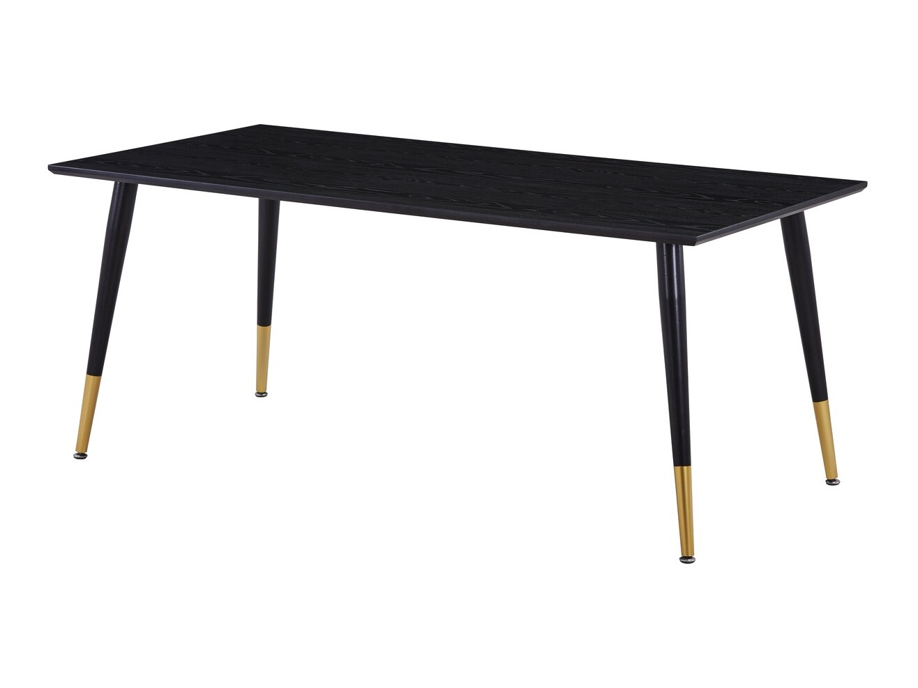 Valgomojo komplektas Dallas 1876 (Gėlių raštas + Juoda)