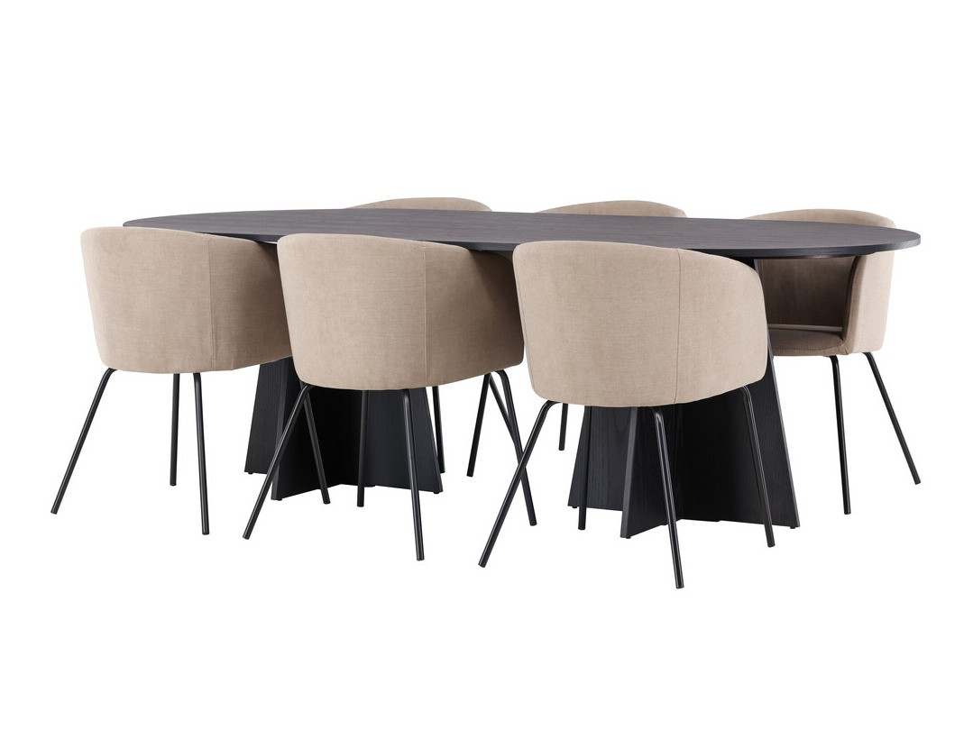 Valgomojo komplektas Dallas 4019 (Smėlinė)