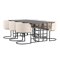 Valgomojo komplektas Dallas 4043 (Juoda)