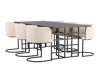 Valgomojo komplektas Dallas 4043 (Juoda)