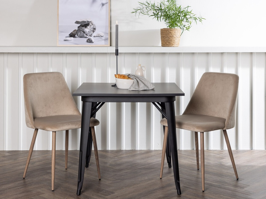 Valgomojo komplektas Dallas 4049 (Smėlinė + Riešutas)