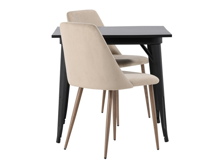 Valgomojo komplektas Dallas 4049 (Smėlinė + Riešutas)