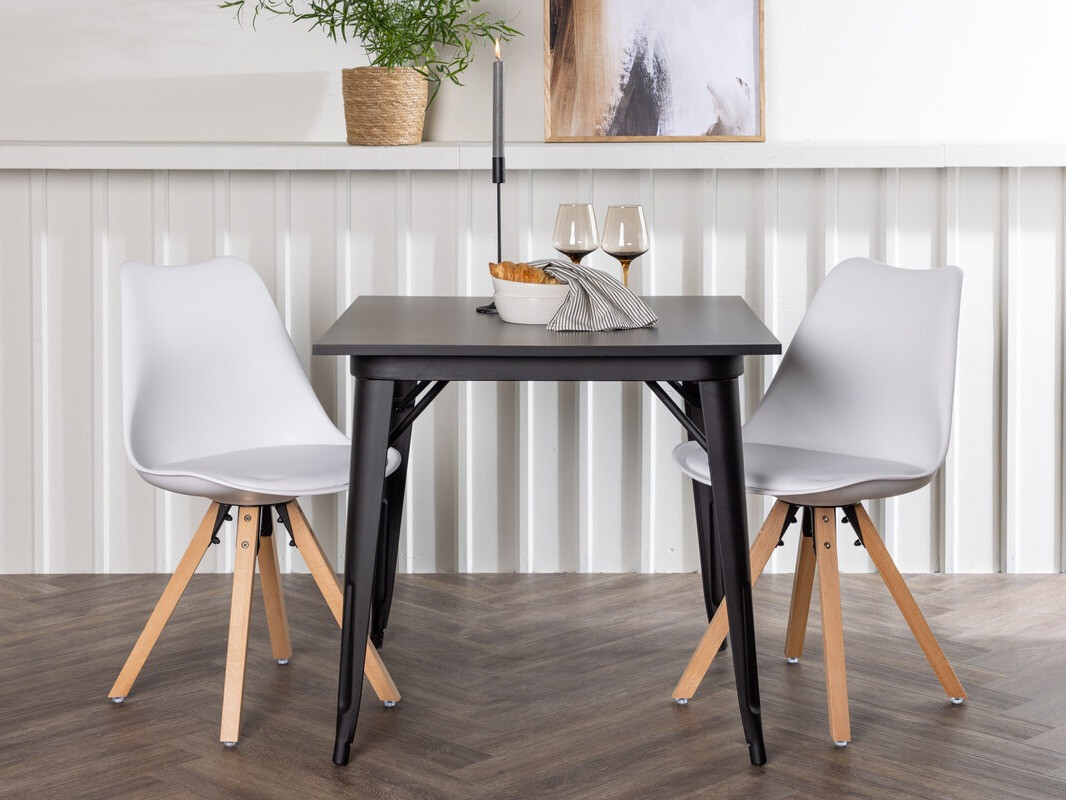 Valgomojo komplektas Dallas 4050 (Balta + Šviesus medis)