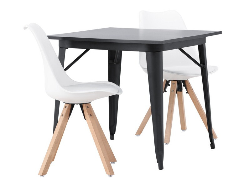 Valgomojo komplektas Dallas 4050 (Balta + Šviesus medis)