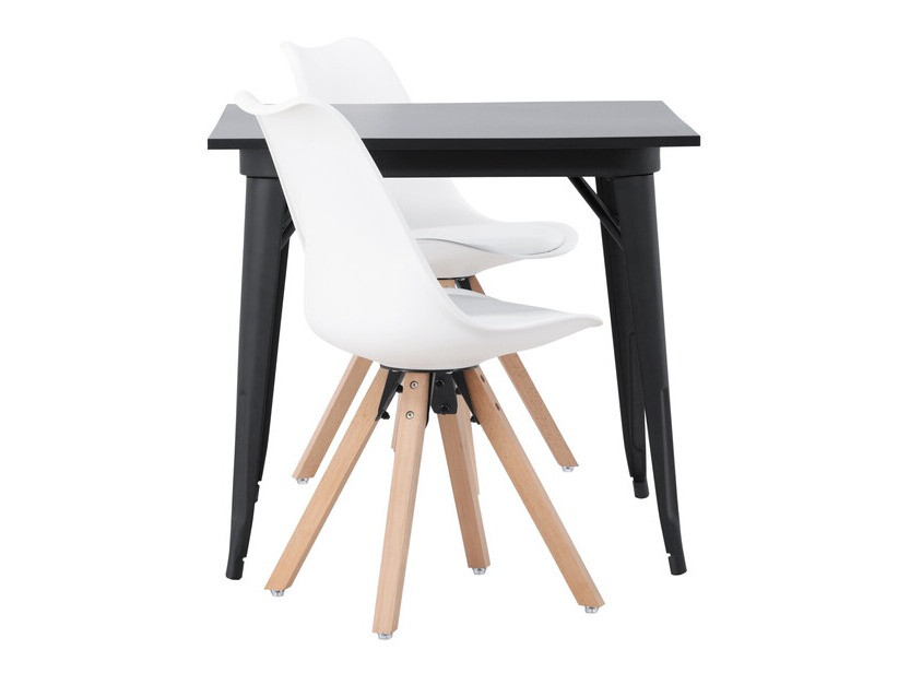 Valgomojo komplektas Dallas 4050 (Balta + Šviesus medis)