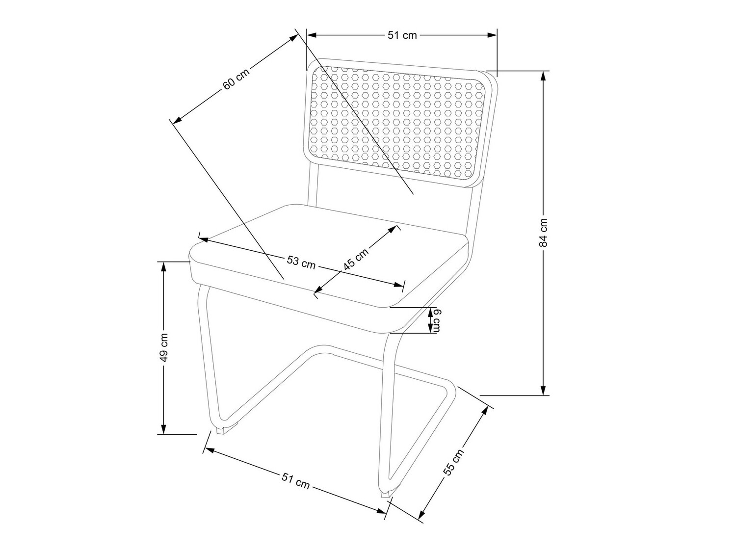 Kėdė Houston 1465 (Pilka)