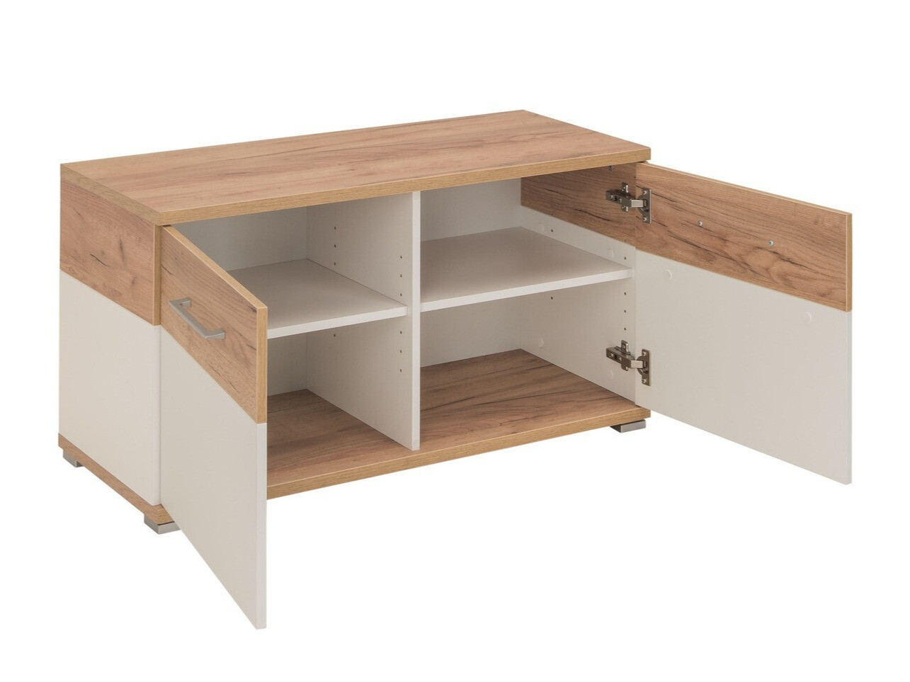 Batų dėžė Nuveno 102 (Balta + Navarra ąžuolas)