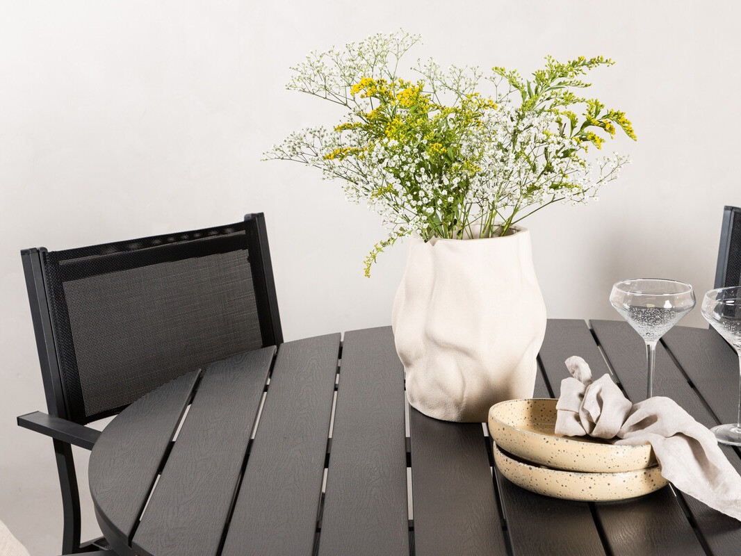 Stalo ir kėdžių komplektas Dallas 4088 (Juoda)