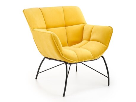 Fotelis Houston 1485 (Geltona + Juoda)