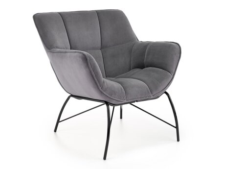 Fotelis Houston 1485 (Pilka + Juoda)