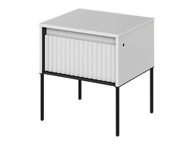 Naktinis staliukas Fernolu 111 (Balta + Juoda)