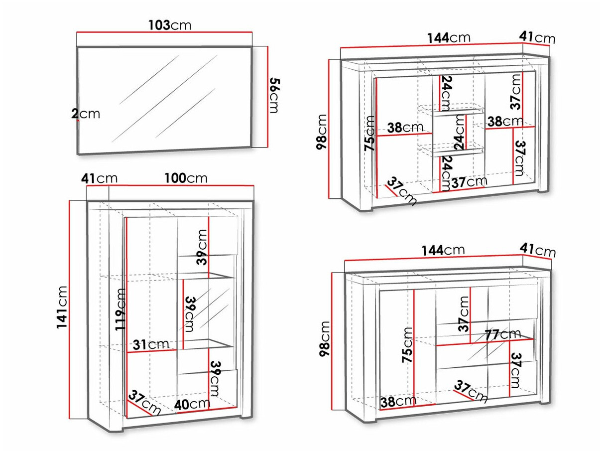 Svetainės komplektas Etrmona 116