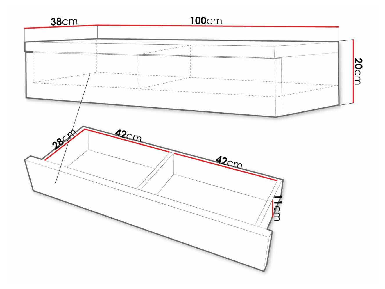 Makiažo staliukas Delpher (Balta + Blizgi balta)