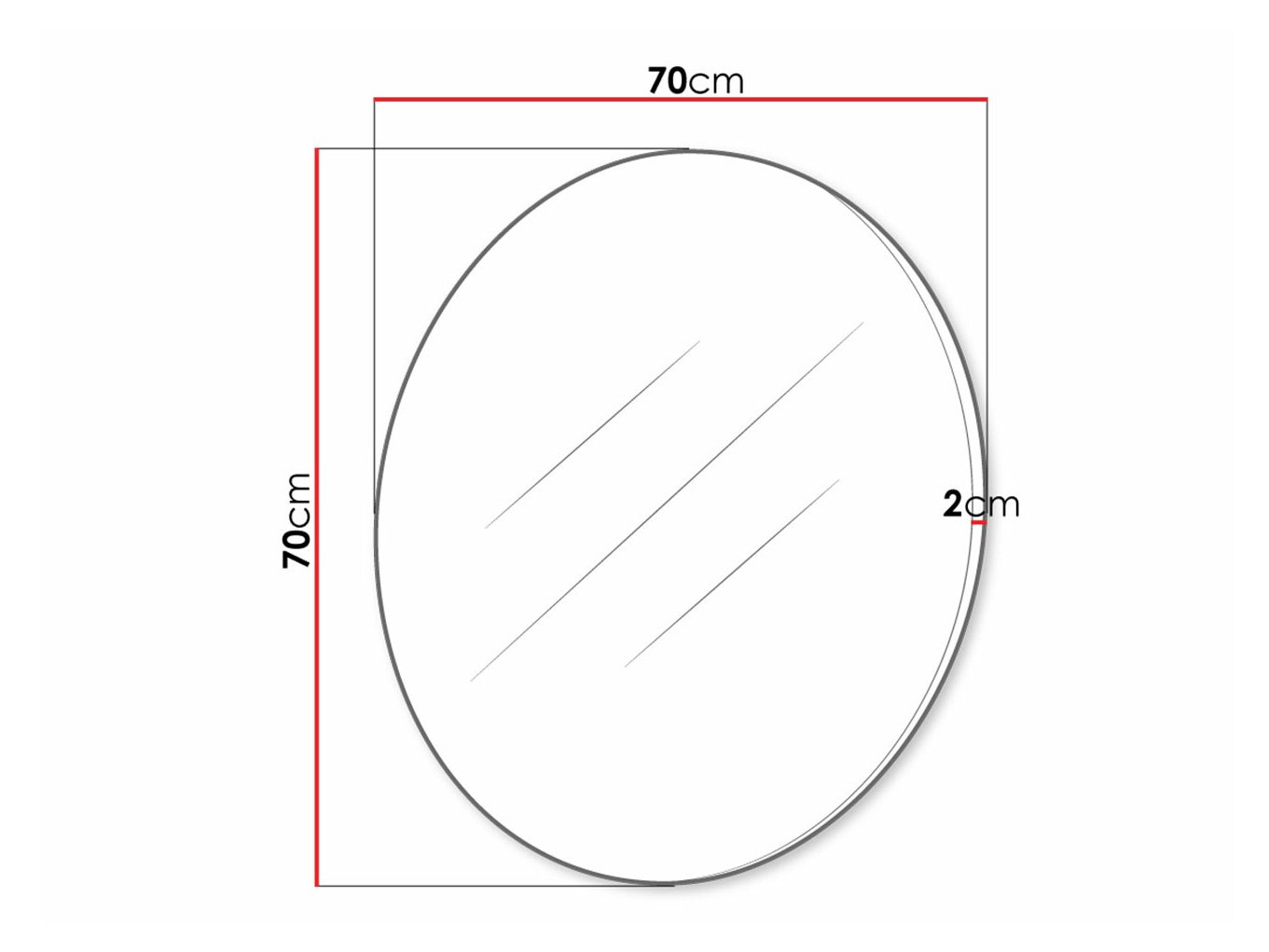 Veidrodis Delpher (Balta + Blizgi balta)