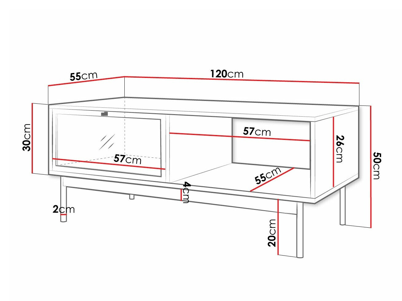 Žurnalinis staliukas Comfivo 417
