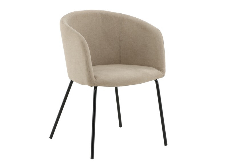 Valgomojo komplektas Dallas 2749 (Smėlinė + Juoda)