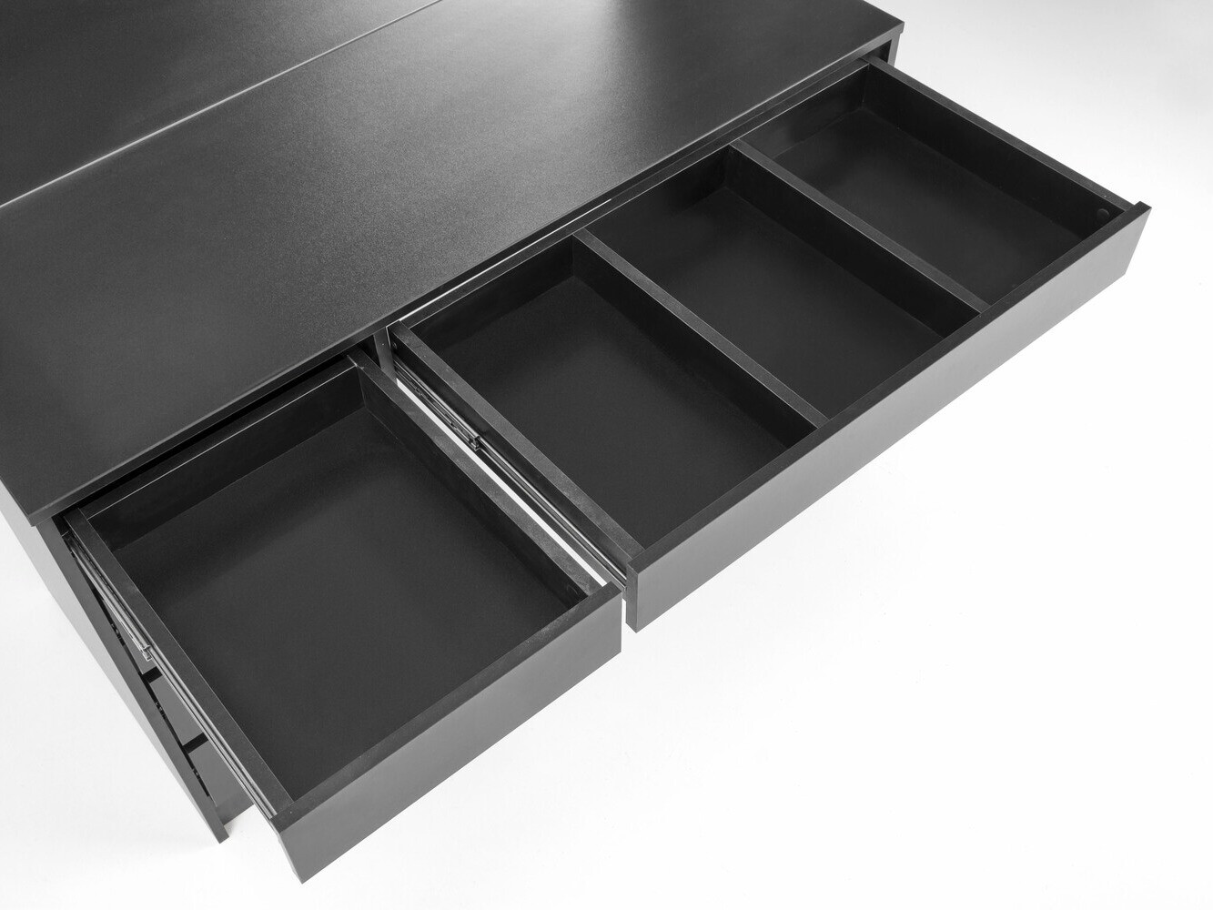 Makiažo staliukas Houston Gaudium I (Juoda)