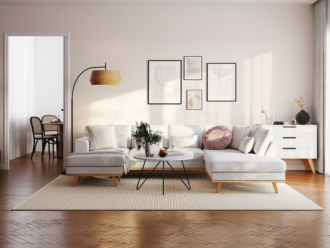 Minkštas kampas Floromo 121 (Melva 02)