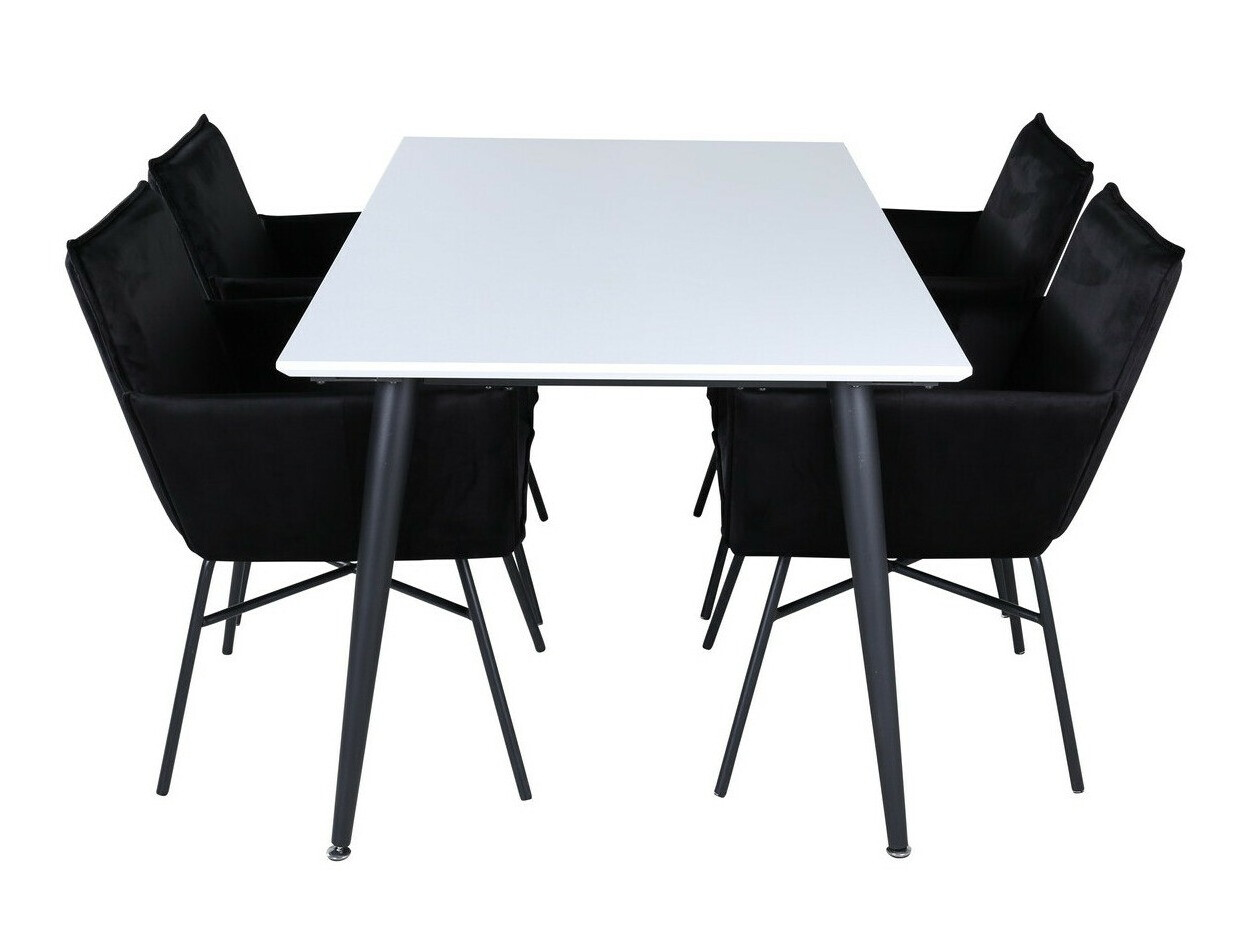 Valgomojo komplektas Dallas 2734 (Juoda)