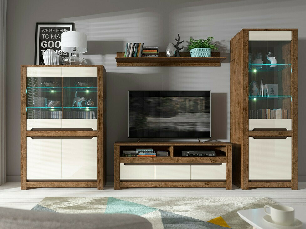 Spinta Ophevaru 109 (Blizgi kreminė + April ąžuolas)