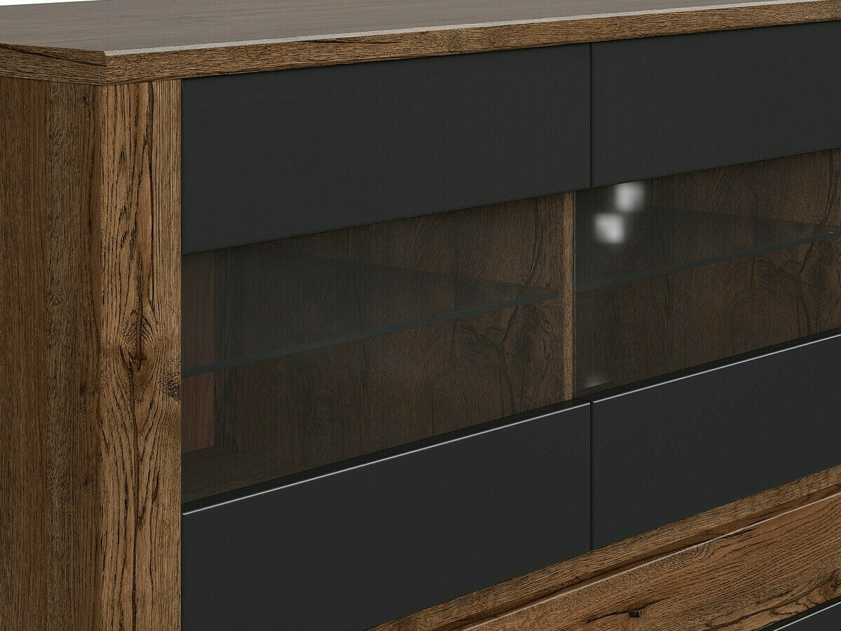 Spintelė Ophevaru 102 (Matinė juoda + April ąžuolas)