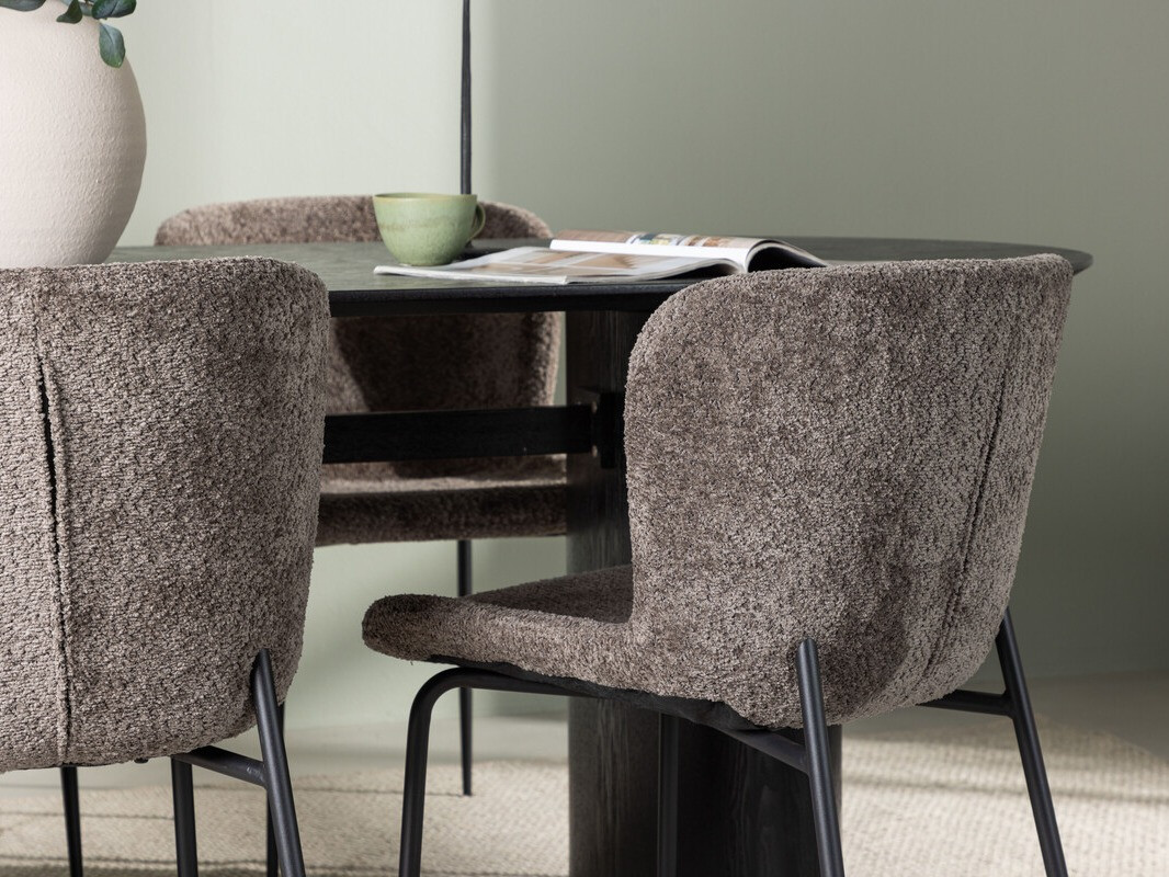 Valgomojo komplektas Dallas 4117 (Juoda)