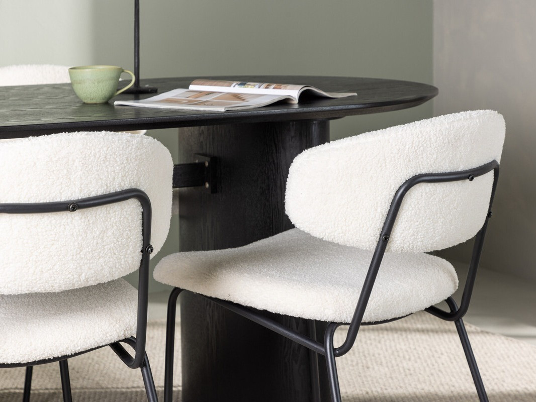 Valgomojo komplektas Dallas 4118 (Juoda)