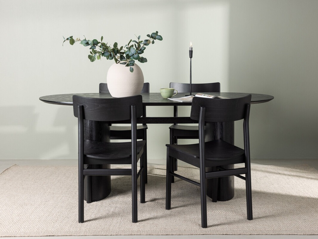 Valgomojo komplektas Dallas 4119 (Juoda)