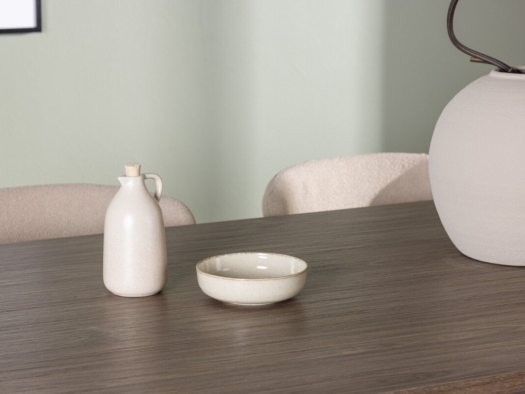 Valgomojo komplektas Dallas 4132 (Smėlinė + Juoda)