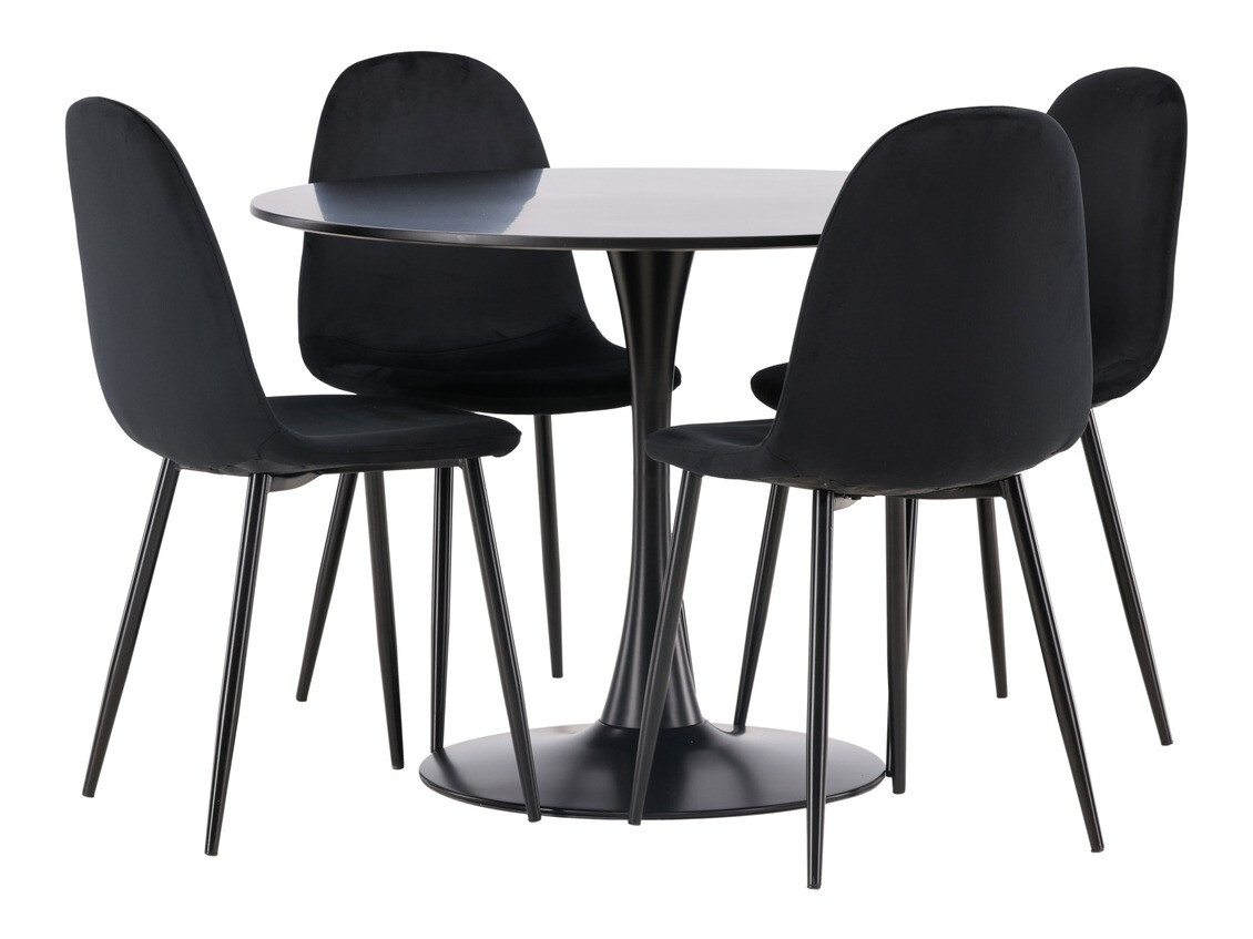 Valgomojo komplektas Dallas 4163 (Juoda)
