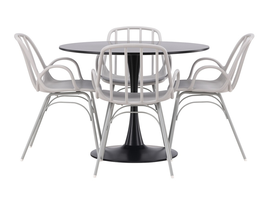 Valgomojo komplektas Dallas 4165 (Šviesi pilka)