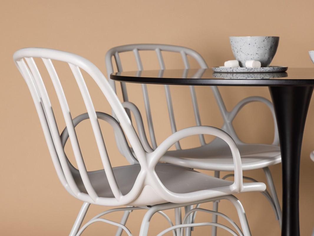 Valgomojo komplektas Dallas 4165 (Šviesi pilka)