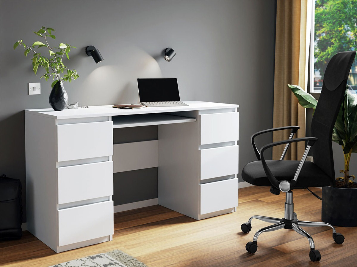 Namų biuro darbo stalai su stalčiais