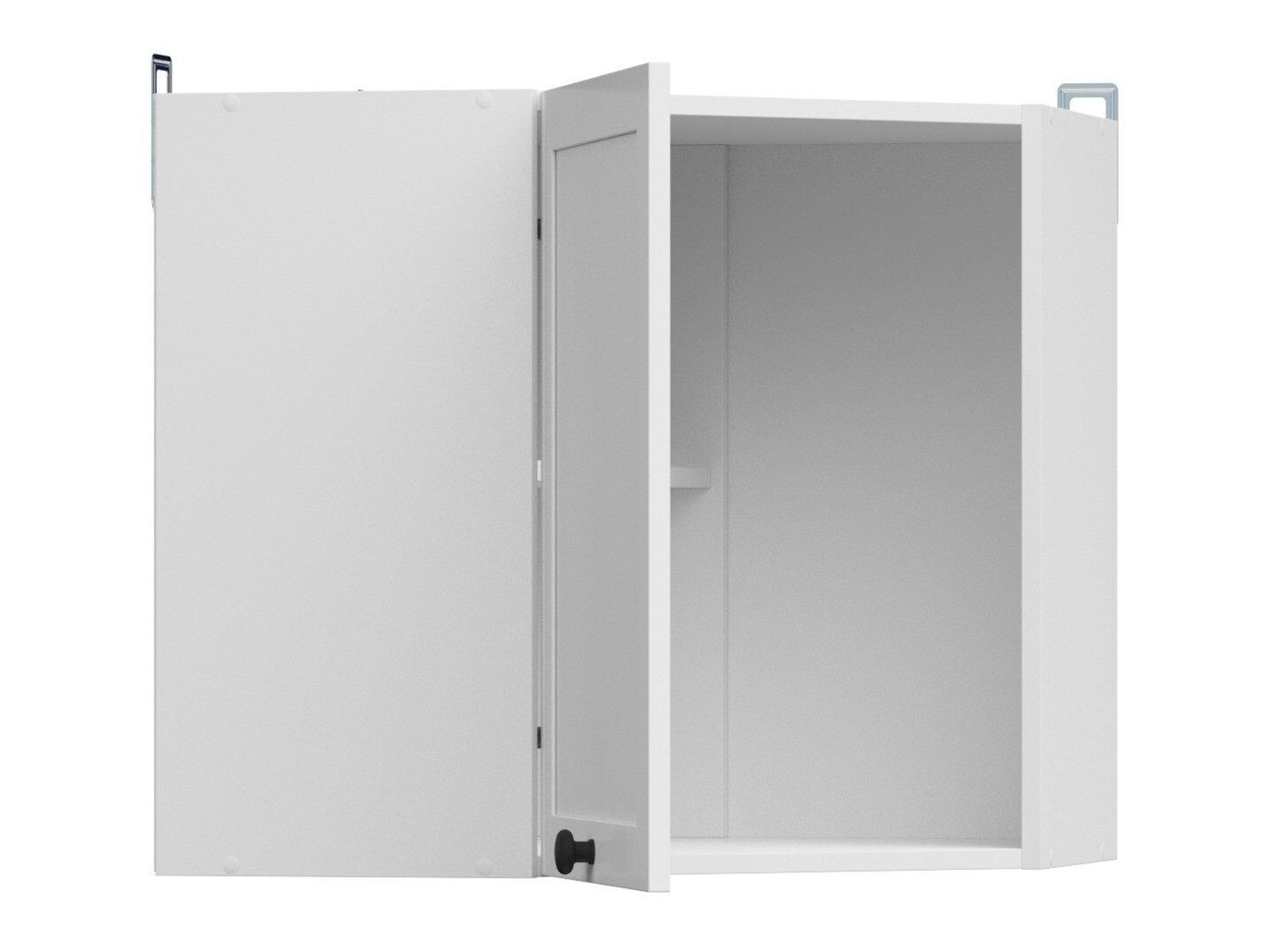 Modulinė pakabinama kampinė spintelė Classic White 106