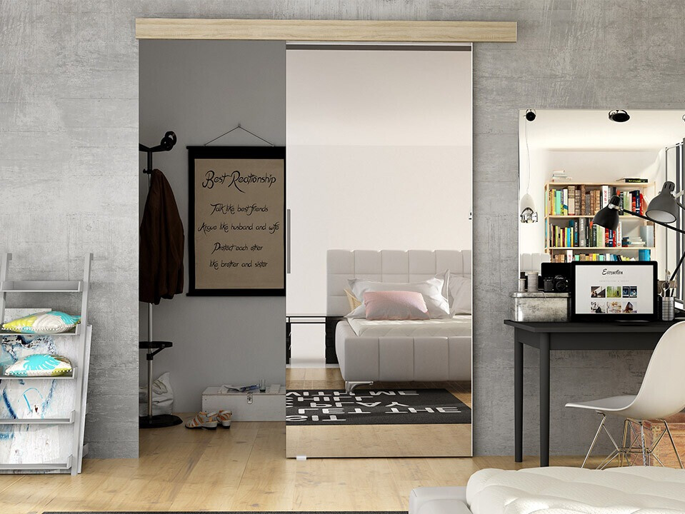 Stumdomos durys Closico Portalis II (Sonomos ąžuolas)