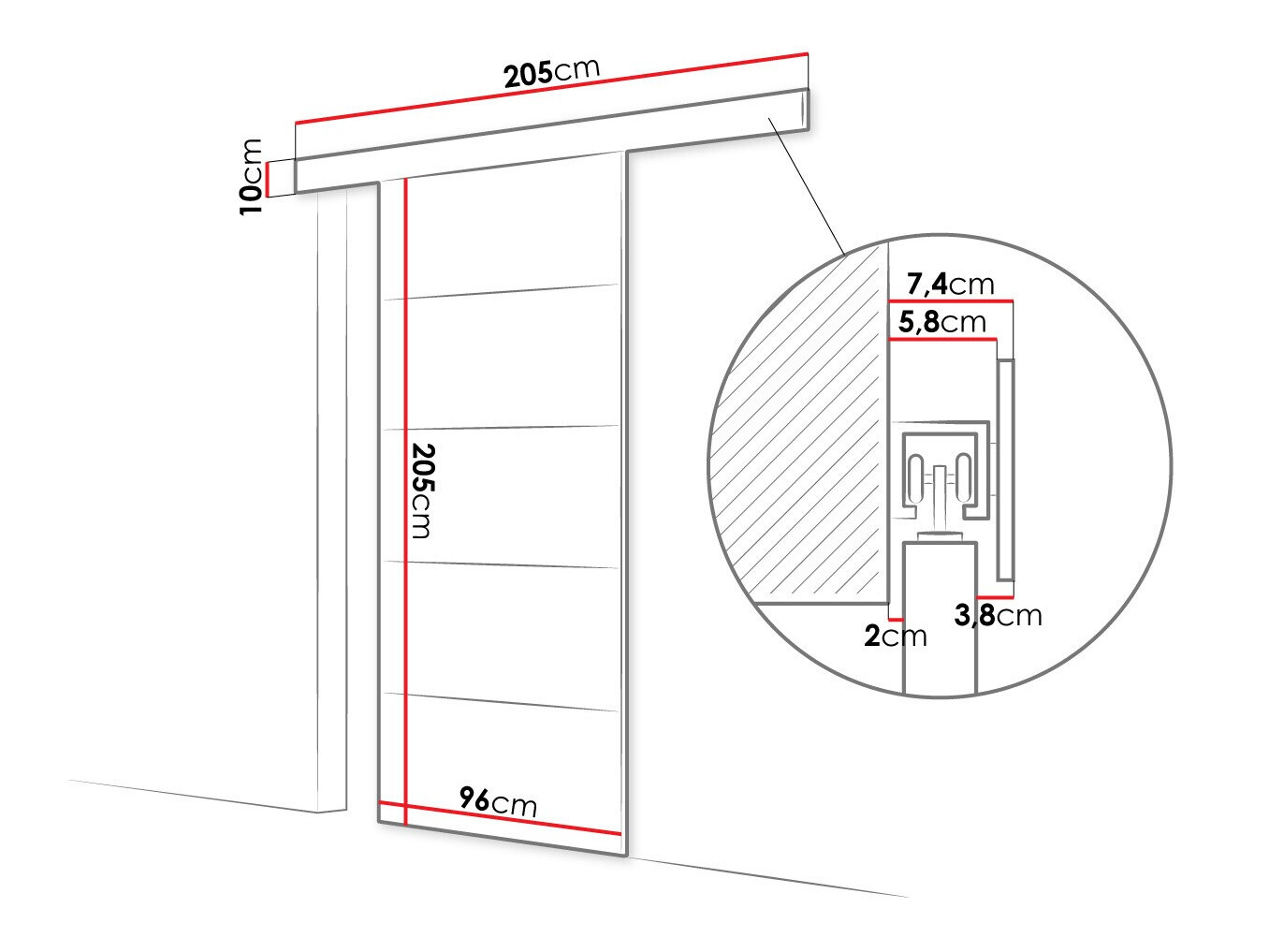 Stumdomos durys Closico Portalis III (Ruda)