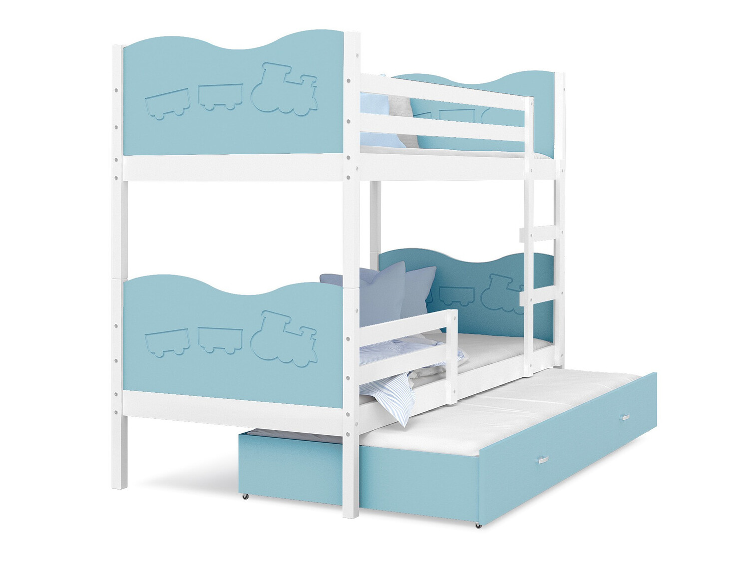 Dviaukštė lova Aurora 112 (Balta)