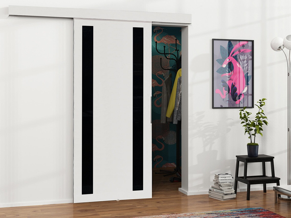 Stumdomos durys Dover 121 (Balta + Juoda)