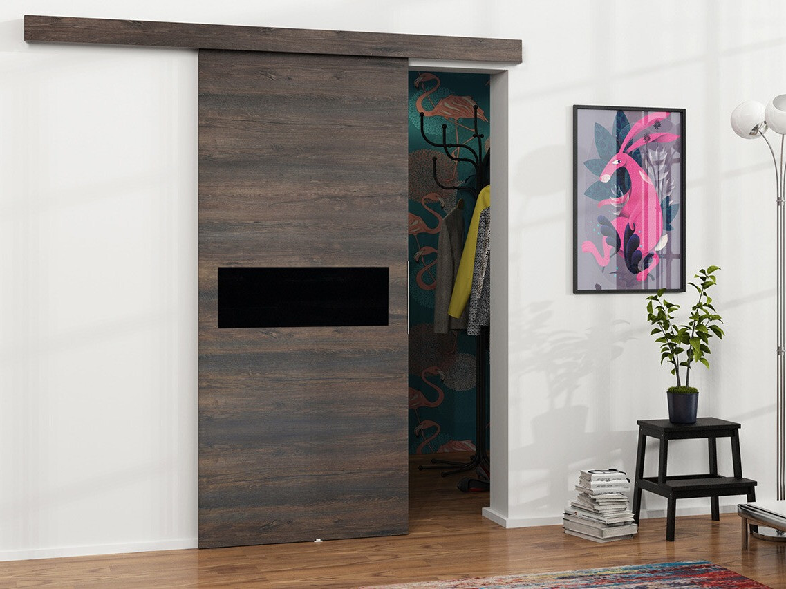 Stumdomos durys Dover 127 (Tamsus uosis + Juoda)