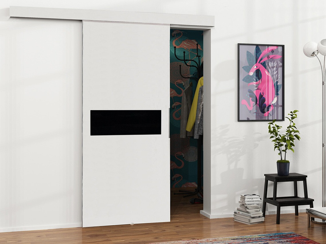 Stumdomos durys Dover 134 (Balta + Juoda)