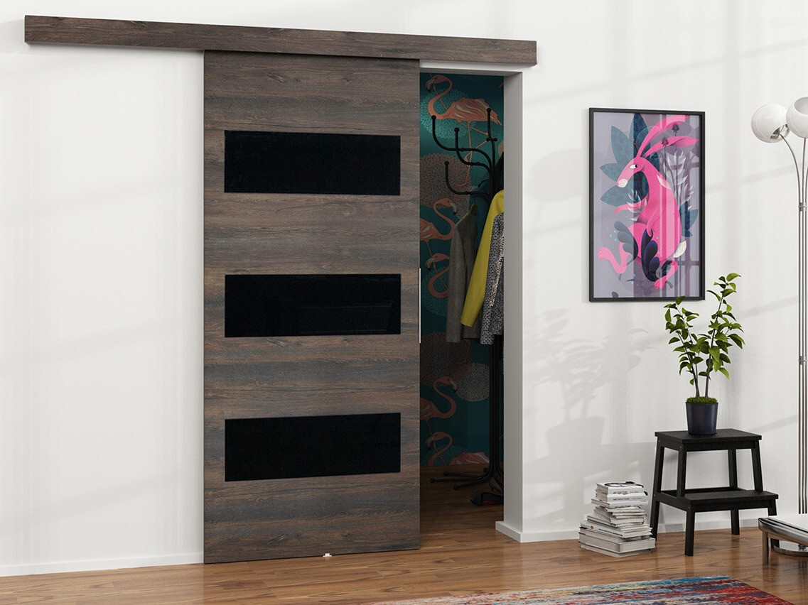 Stumdomos durys Dover 137 (Tamsus uosis + Juoda)