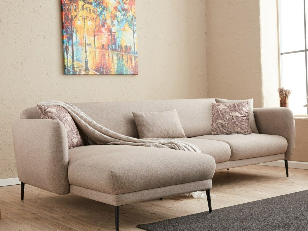 Minkštas kampas Altadena 128 (Kreminė)